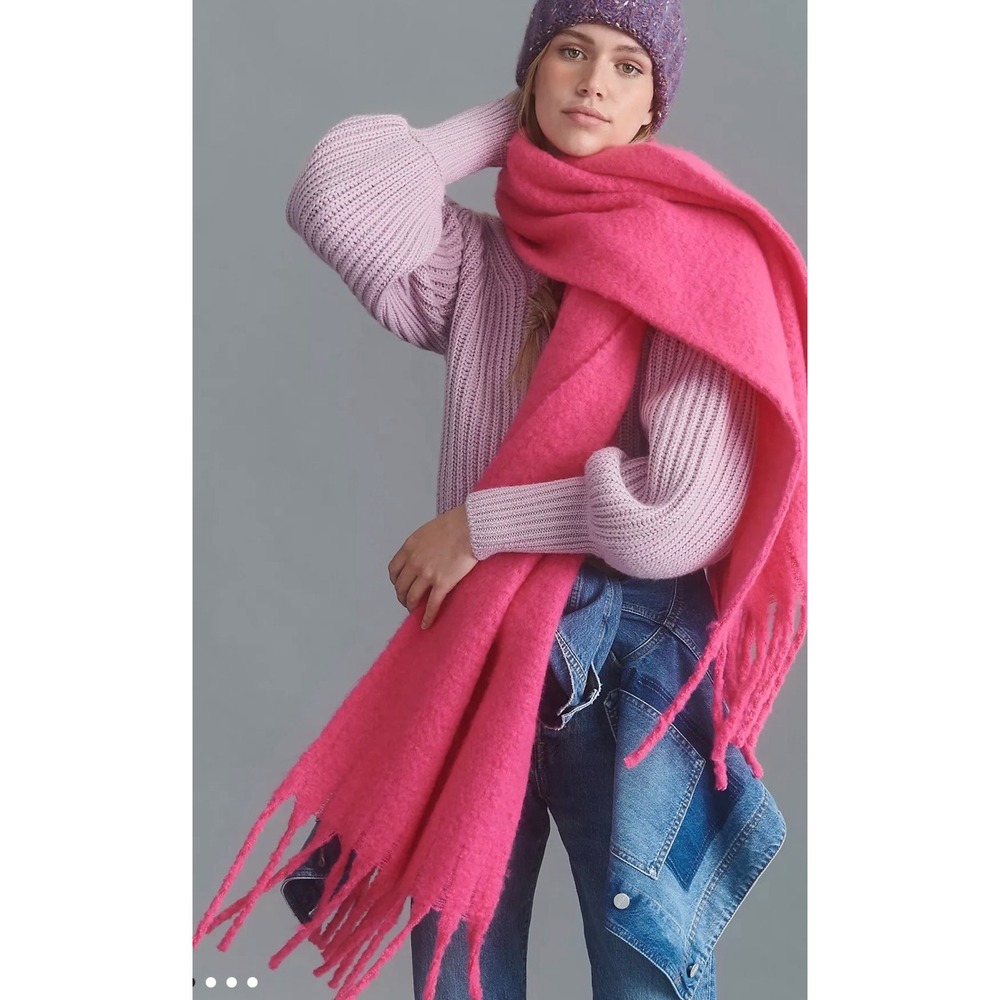Maeve by Anthropologie Bonnie Fringed Wrap Scarf